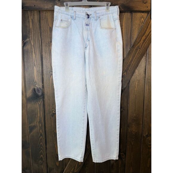 Vtg Girbaud Light Wash Tapered Mom Retro Jeans - Picture 1 of 7